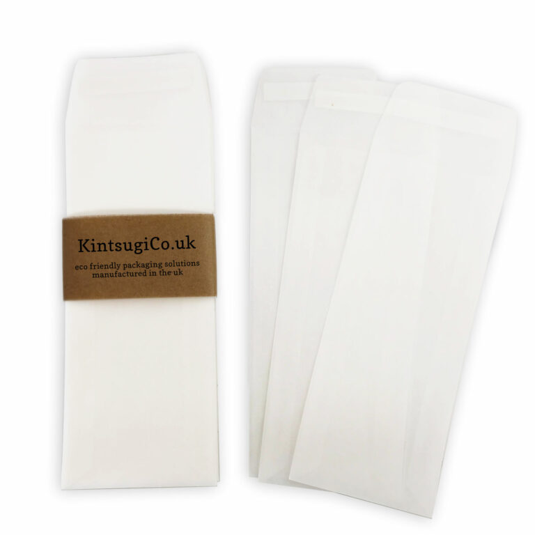 Glassine Snap Bar Bags 65mm x 160mm [2.5 x 6.3 inches] KintsugiCo