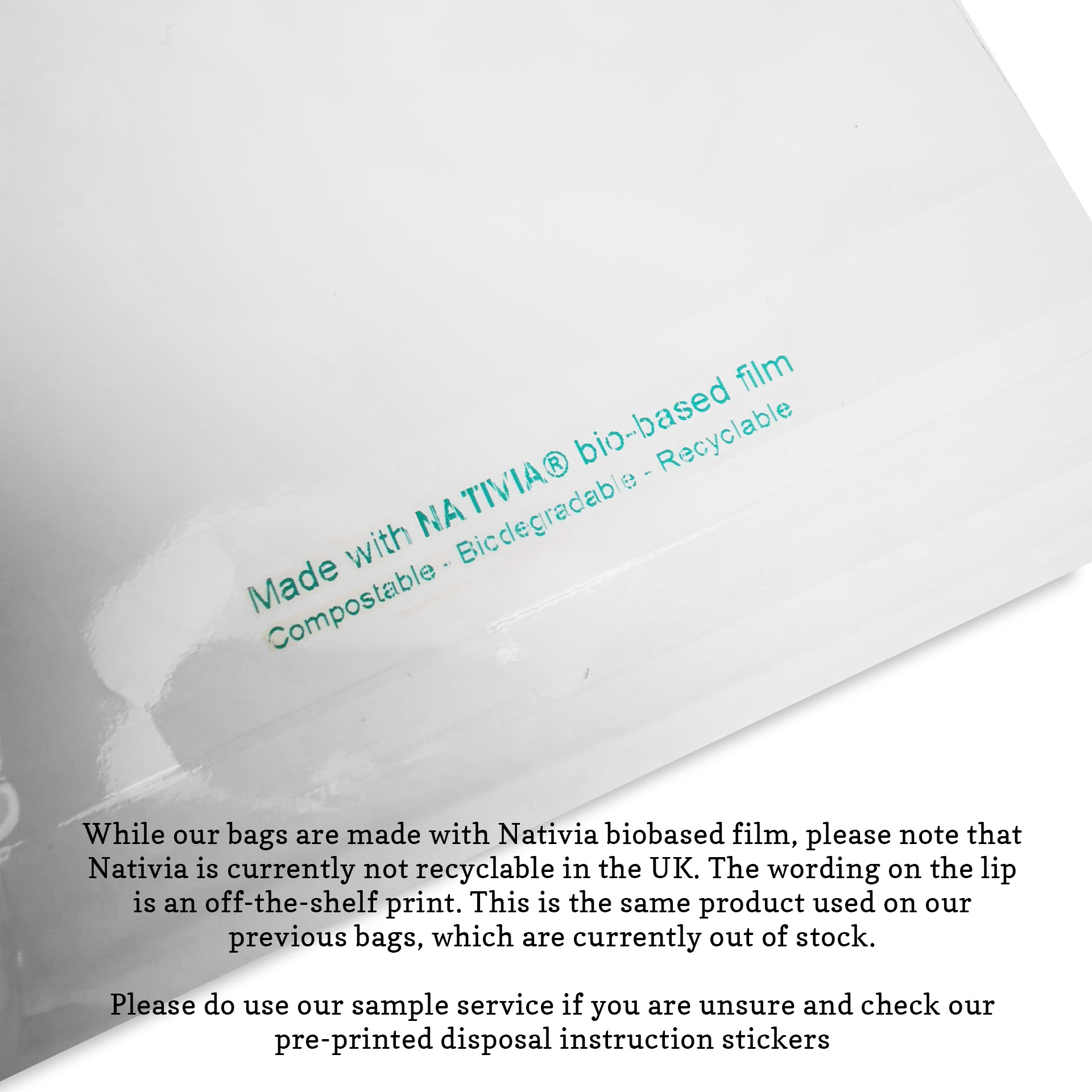 C7 Biodegradable Cello Bags 85mm x 115mm [3.3 x 4.5 inches] Packs of